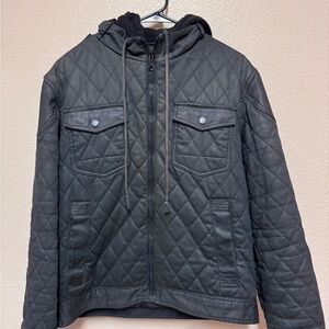 Men's Quilted Black Jacket